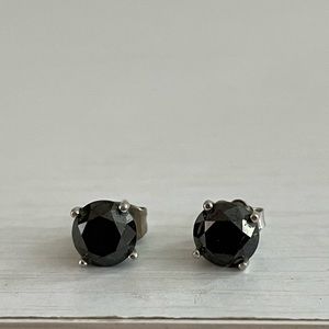 Black Diamond stud earrings 2.00 ct. ttw